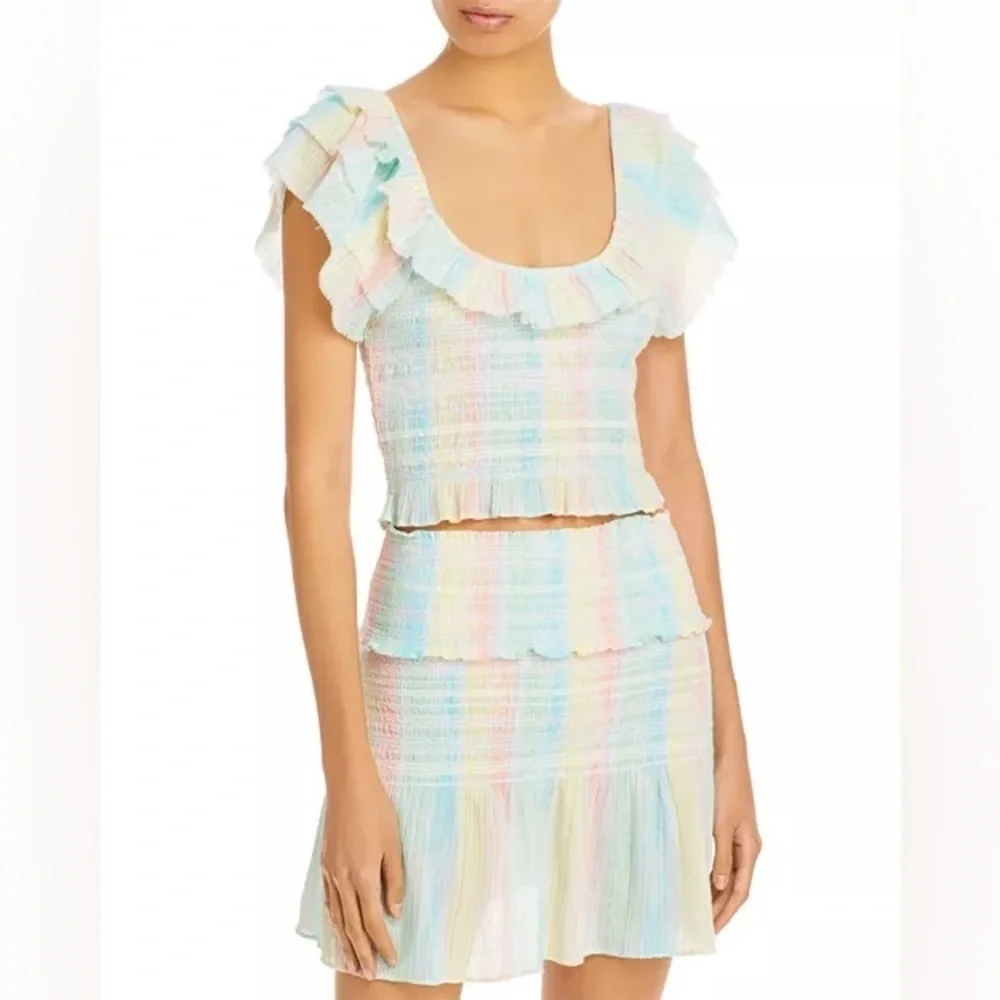 LoveShackFancy Saba top and Camilla Skirt